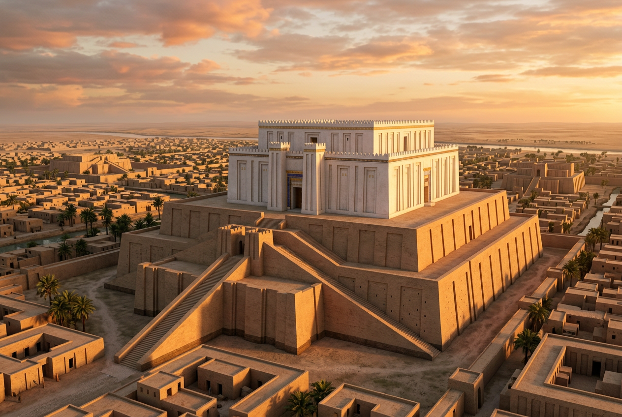 Weißer Tempel von Uruk · Historische Rekonstruktion